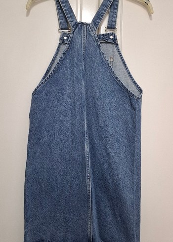 Kadın Mavi Denim Salopet - Görsel 2