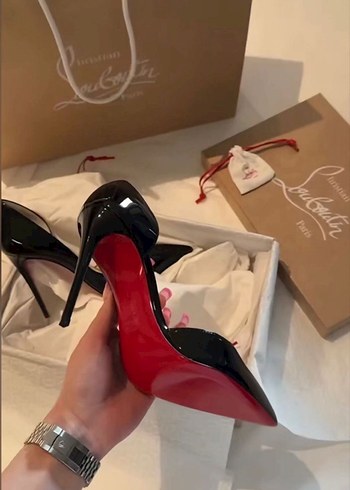 Parlak Siyah Kadın Stiletto Topuklu Ayakkabı - Görsel 2