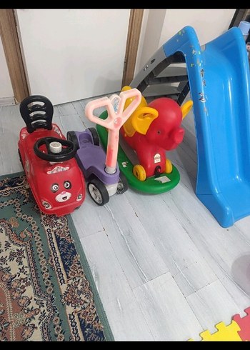 Renkli Çocuk Oyun Seti ve Kaydırak - Görsel 2