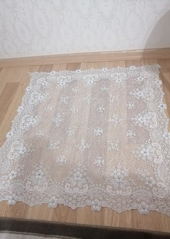 İşlemeli Beyaz salon takımı 16 parça - Görsel 7