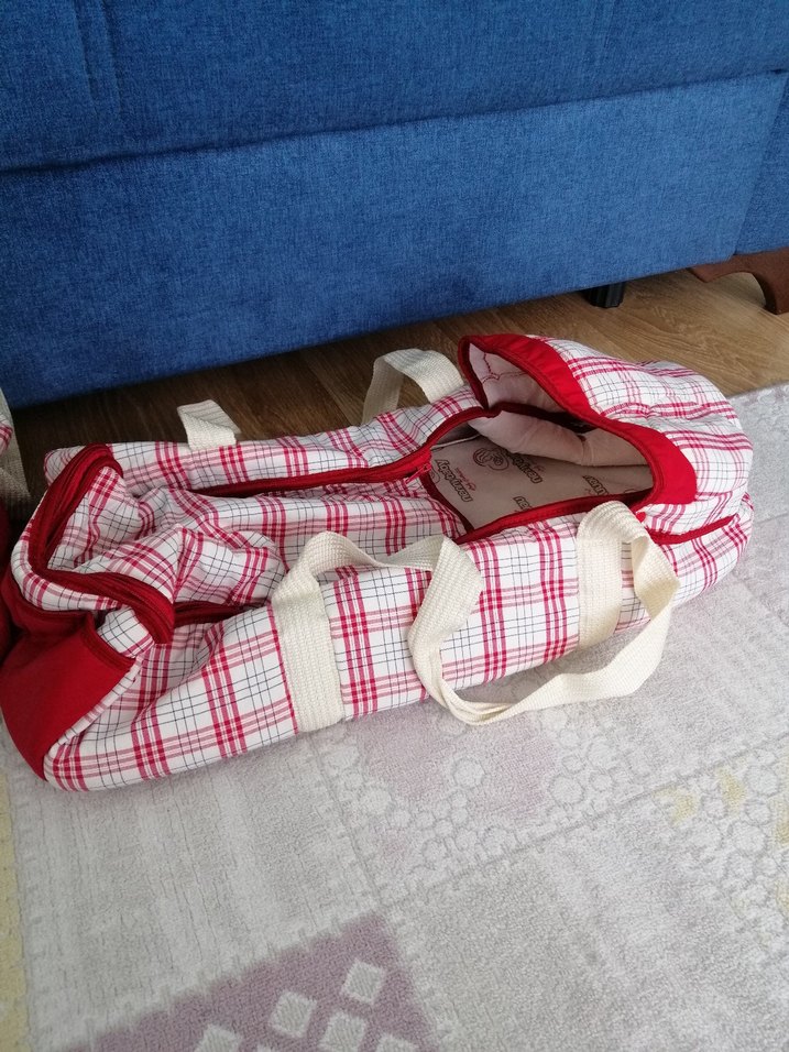 Kırmızı Renkli Bebek puset 3 lü set - Görsel 5