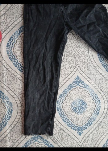 Gri Bohem Tarzı Kadın Denim Pantolon - Görsel 2