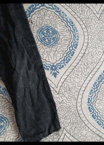 Gri Bohem Tarzı Kadın Denim Pantolon - Görsel 5