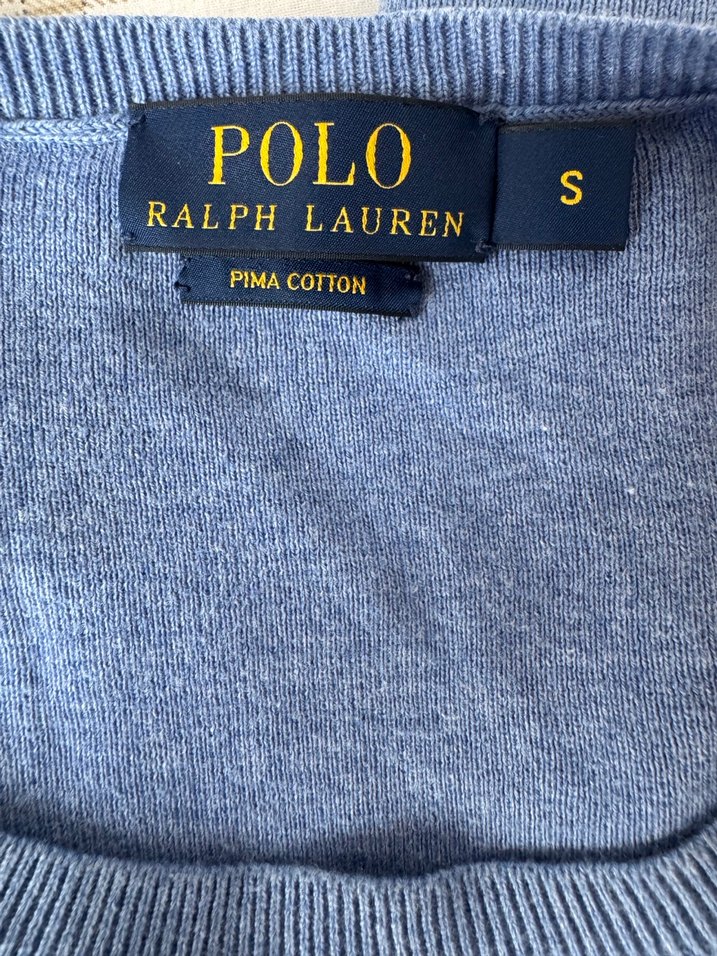 Polo Ralph Lauren Erkek Mavi Uzun Kollu Tişört - Görsel 3