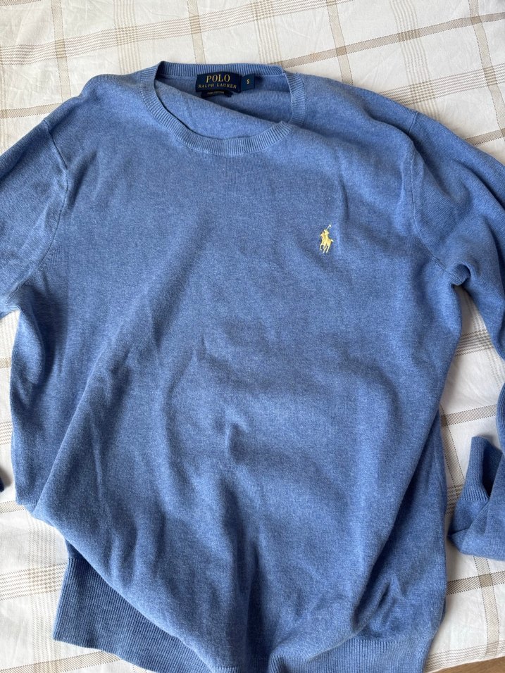 Polo Ralph Lauren Erkek Mavi Uzun Kollu Tişört - Görsel 2