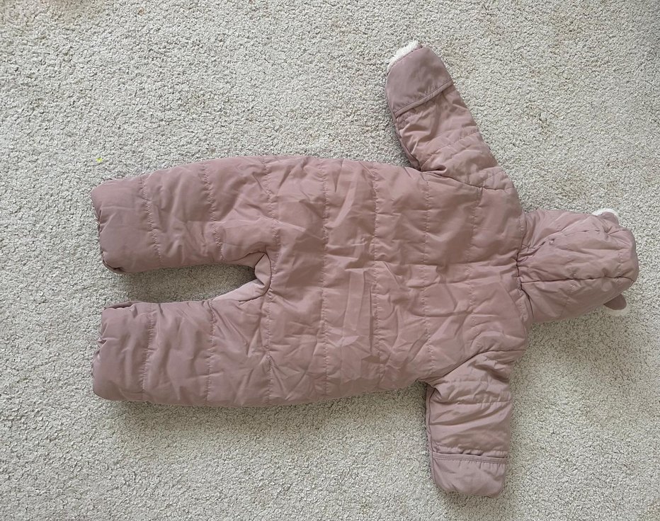 Peluş Detaylı Pembe Bebek Tulumu - Görsel 3