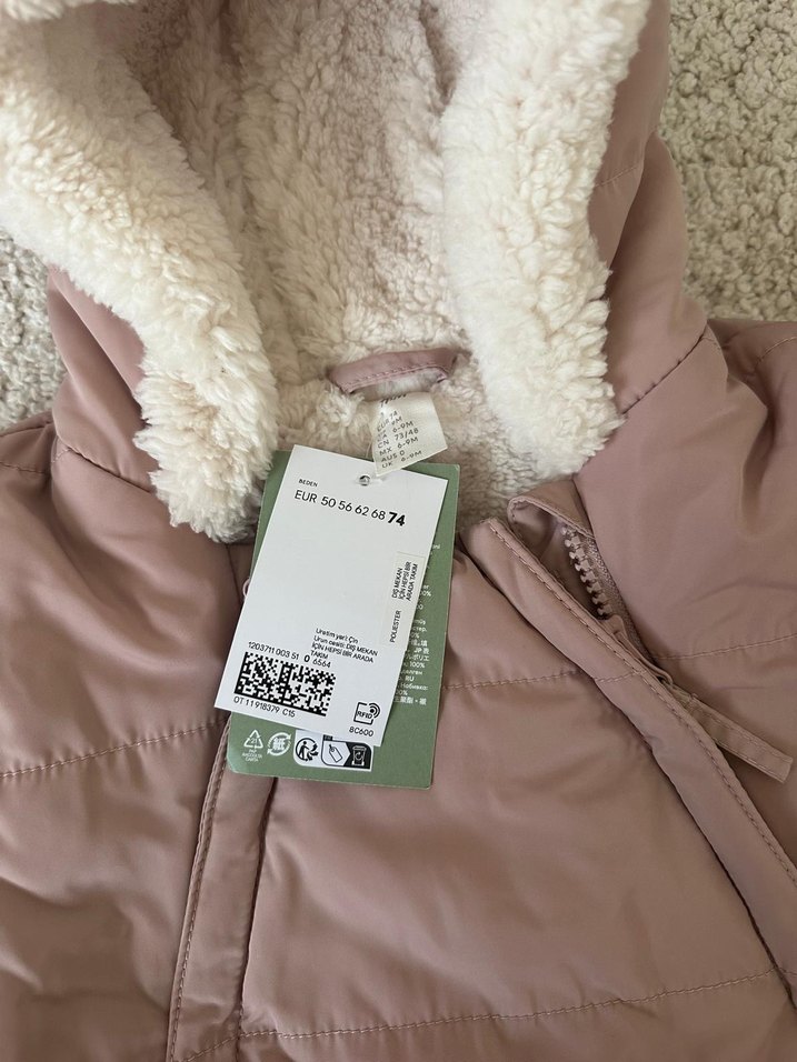 Peluş Detaylı Pembe Bebek Tulumu - Görsel 4