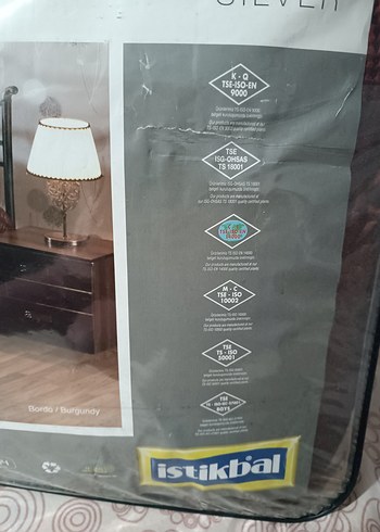 Bordo Nakışlı Yatak Örtüsü - Görsel 4