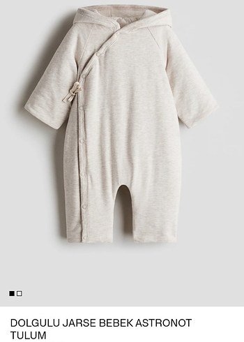 Gri  Kapüşonlu Bebek Tulumu - Görsel 4