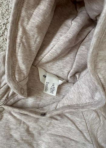 Gri  Kapüşonlu Bebek Tulumu - Görsel 3