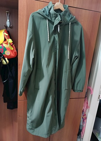 Uzun Düğmeli Yağmurluk - Görsel 5