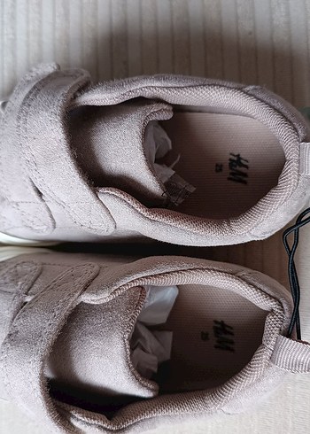 Kız-Erkek Çocuk Bej Süet Cırt Cırtlı Spor Ayakkabı - Görsel 2