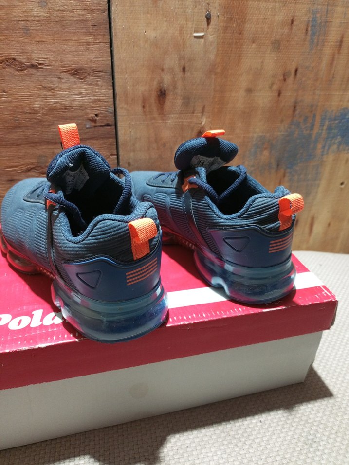 Erkek Çocuk Lacivert Spor Ayakkabı Velcro Detaylı - Görsel 2