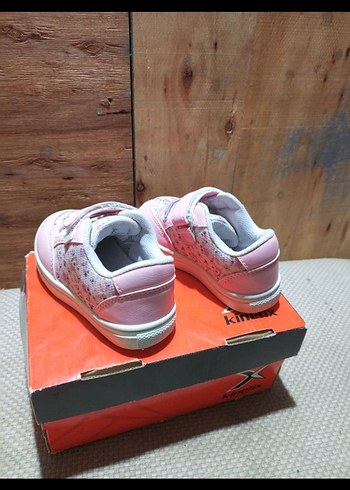 Kız Çocuk Pembe Baskılı Cırt Cırtlı Spor Ayakkabı - Görsel 2