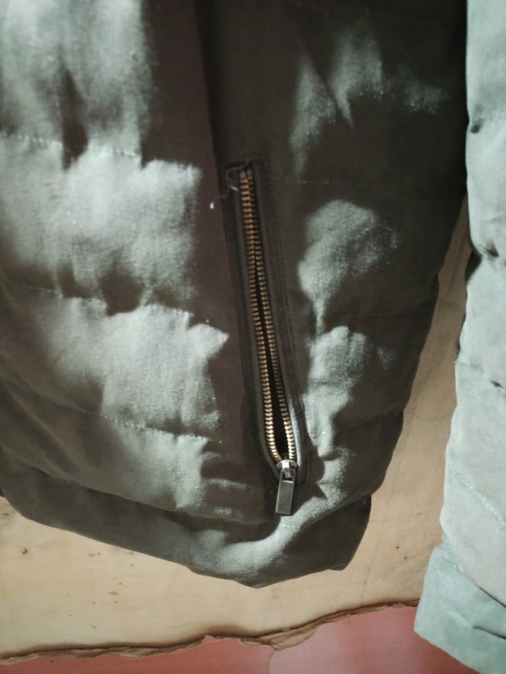 Gri Fermuarlı Erkek Mont - Görsel 5