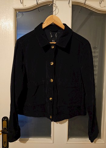 Siyah Kadife Kadın Ceket - Görsel 2