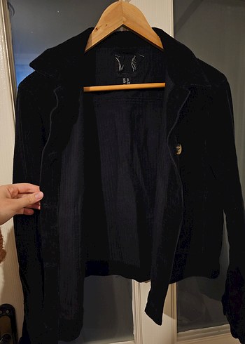 Siyah Kadife Kadın Ceket - Görsel 3