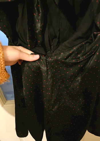 Drapeli Siyah Midi Strappy Abiye Elbise - Görsel 4