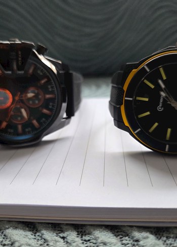 U.S Polo Assn. Siyah Ve Sari Detayli Spor Kol Saati