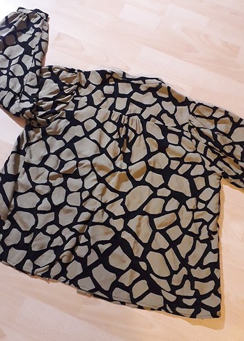 Düğmeli kare Desenli Gömlek - Görsel 5