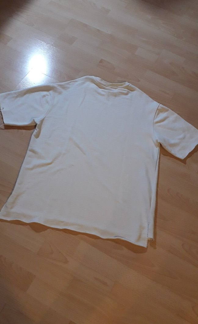 Retro Beyaz Erkek Sweatshirt - Görsel 4