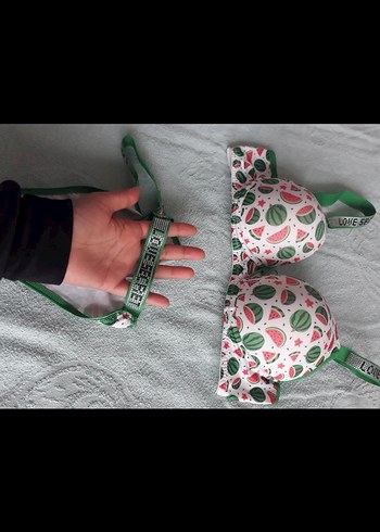 Karpuz Desenli Sütyen Takımı - Görsel 2