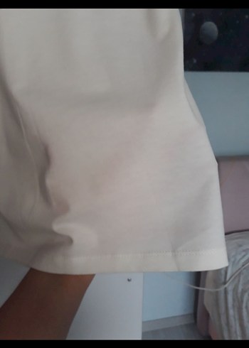 Polo Yaka Beyaz Tişört - Görsel 4