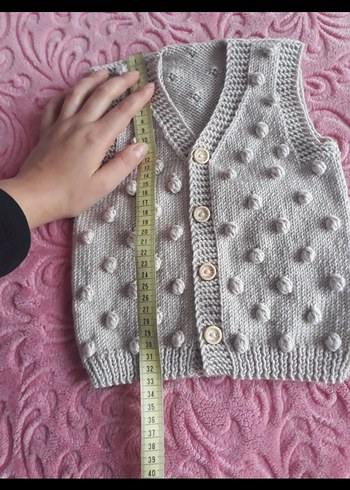 El Örgüsü Bebek Yeleği - Görsel 2