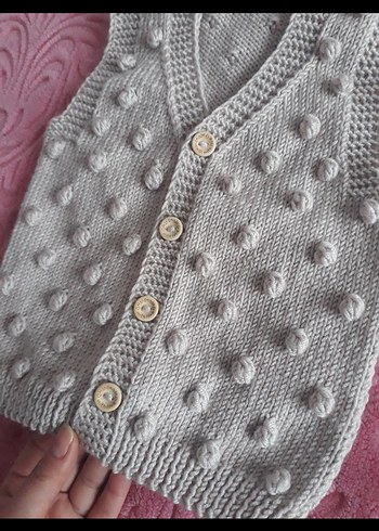 El Örgüsü Bebek Yeleği - Görsel 3