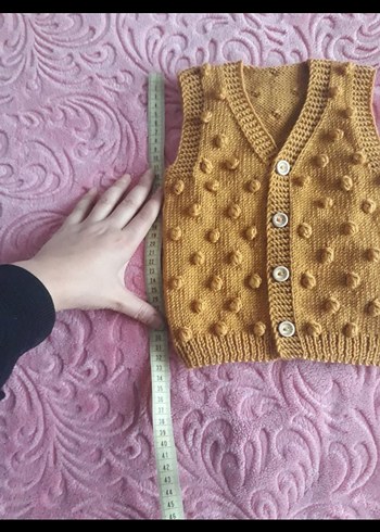 El Örgüsü Bebek Yeleği - Görsel 2