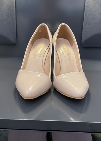 Bej Modern Klasik Stiletto Topuklu Kadın Ayakkabı - Görsel 2