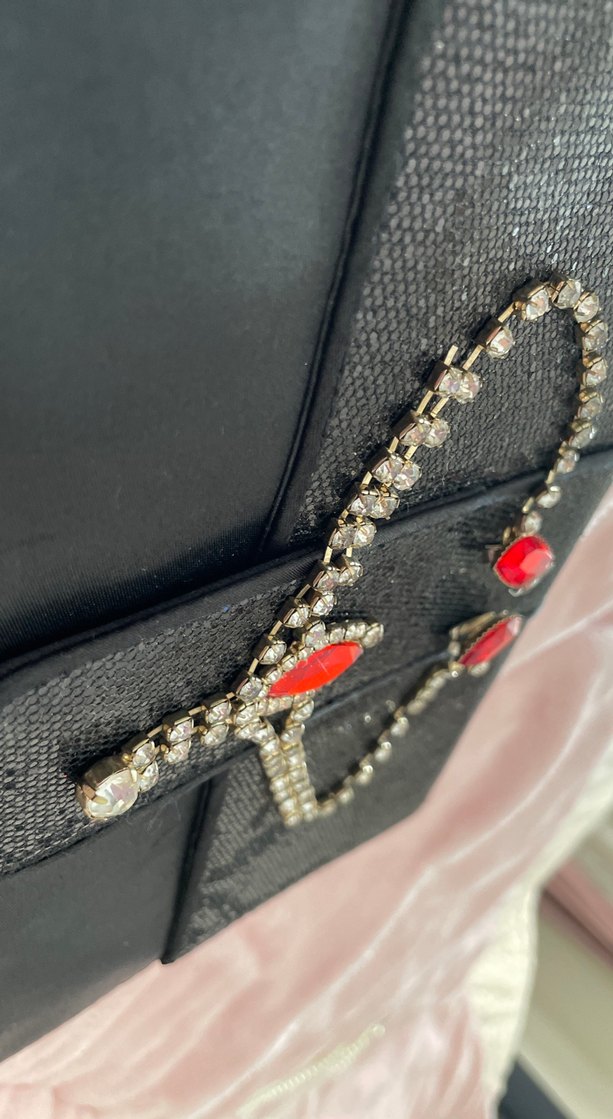 Kırmızı Taşlı Zincir Detaylı Kadın Saç Zinciri aksesuarı - Görsel 3