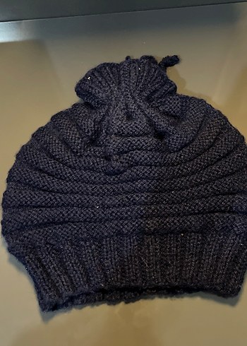 Mavi Şişme Kadın Bere - Görsel 2