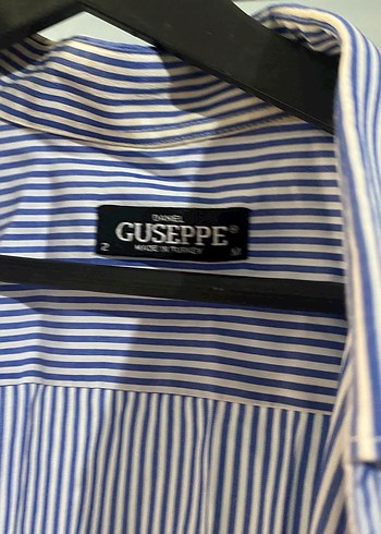 Mavi Çizgili Düğmeli Kadın Gömlek - Görsel 2