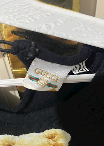 Kız Çocuk Ayıcık Baskılı Kısa Kollu Elbise - Görsel 2