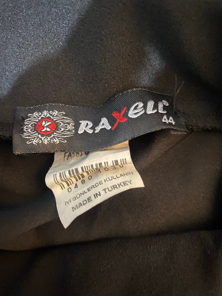 Drapeli Siyah Uzun Kadın Etek - Görsel 2