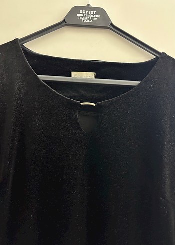 Siyah simli parti elbisesi - Görsel 5