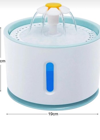 Gri Çiçekli Kedi Su Pınarı - Görsel 2