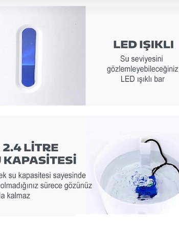 Gri Çiçekli Kedi Su Pınarı - Görsel 3