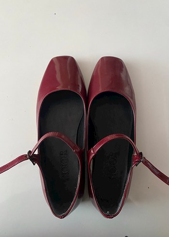 Bordo Tokalı Kadın Babet - Görsel 2