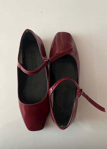 Bordo Tokalı Kadın Babet - Görsel 3