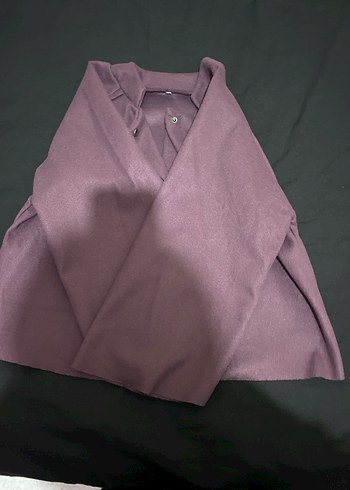 Düğmeli Bej Midi Ceket & Panço - Görsel 3