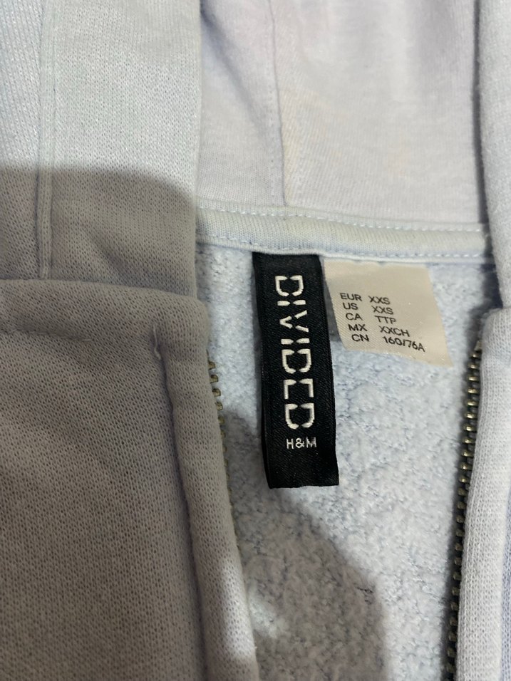 Kadın Beyaz Kapüşonlu Fermuarlı Sweatshirt - Görsel 2