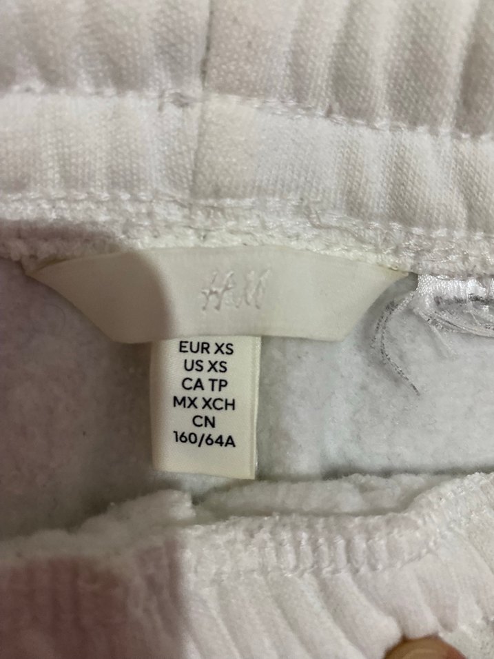 Beyaz Rahat Kesim Kadın Eşofman Altı - Görsel 2