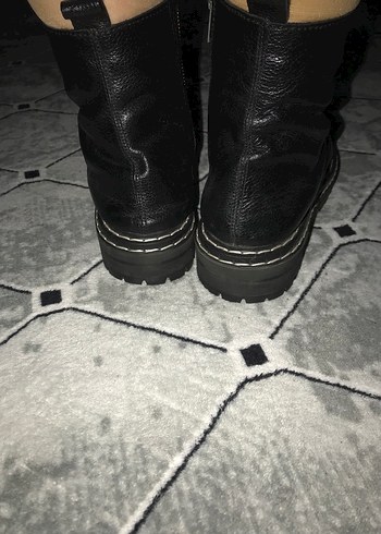 Siyah Biker Erkek Postal - Görsel 2