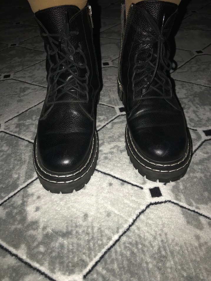 Siyah Biker Erkek Postal - Görsel 4