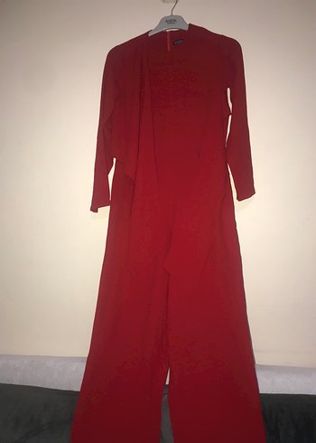 Kırmızı Hamile Uzun Kollu Salaş Tunik - Görsel 2