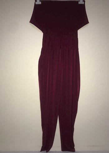 Bordo Drapeli Uzun Abiye Elbise - Görsel 2