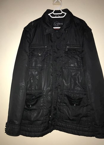 Erkek Siyah Düğmeli Midi Ceket - Görsel 4