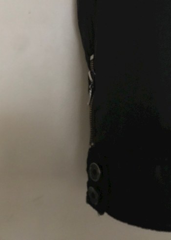 Erkek Siyah Düğmeli Midi Ceket - Görsel 3